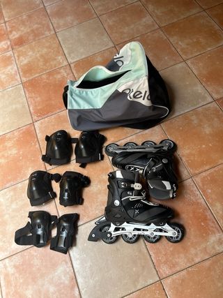 Patines en línea talla 41 + protecciones
