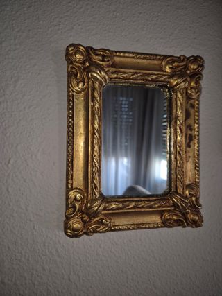 Lote de 5 Espejos Decorativos Dorados