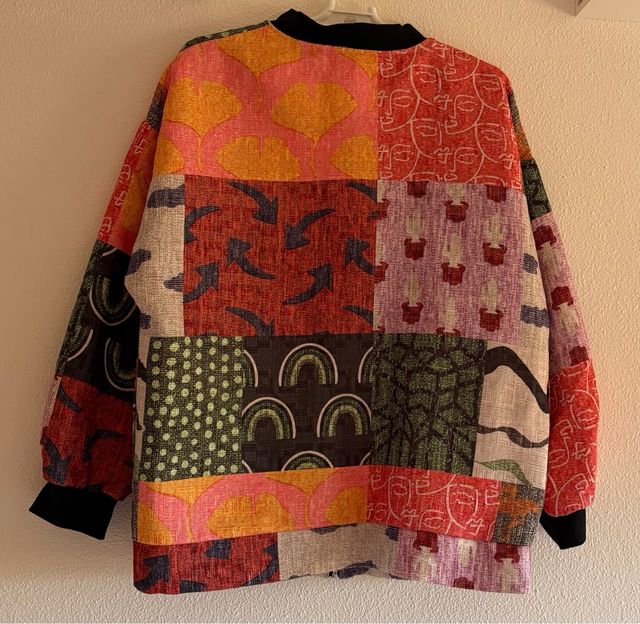 Chaqueta Bomber Estampada Multicolor