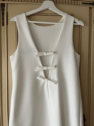 Vestido corto blanco
