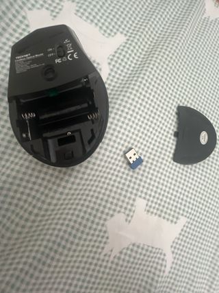 Ratón Tecknet Negro + Receptor USB