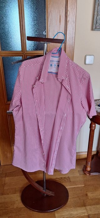 Camisa Pierre Cardin a cuadros rojos