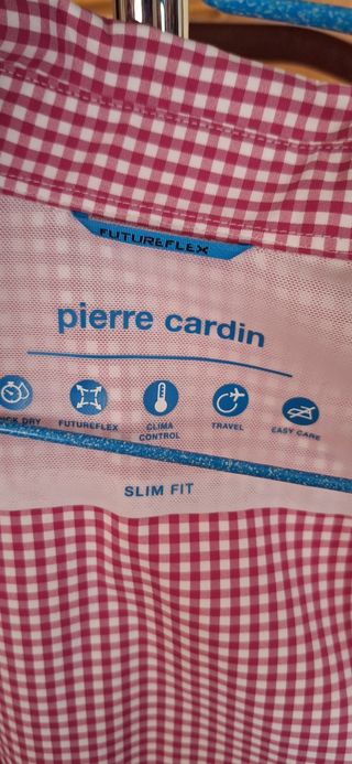 Camisa Pierre Cardin a cuadros rojos