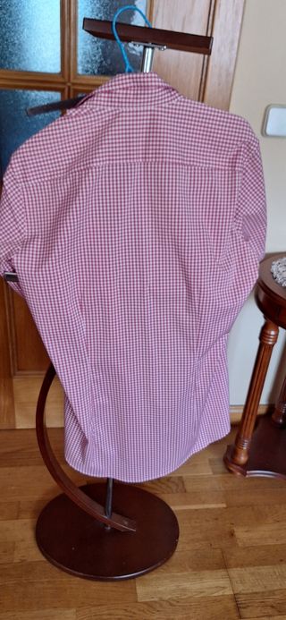 Camisa Pierre Cardin a cuadros rojos