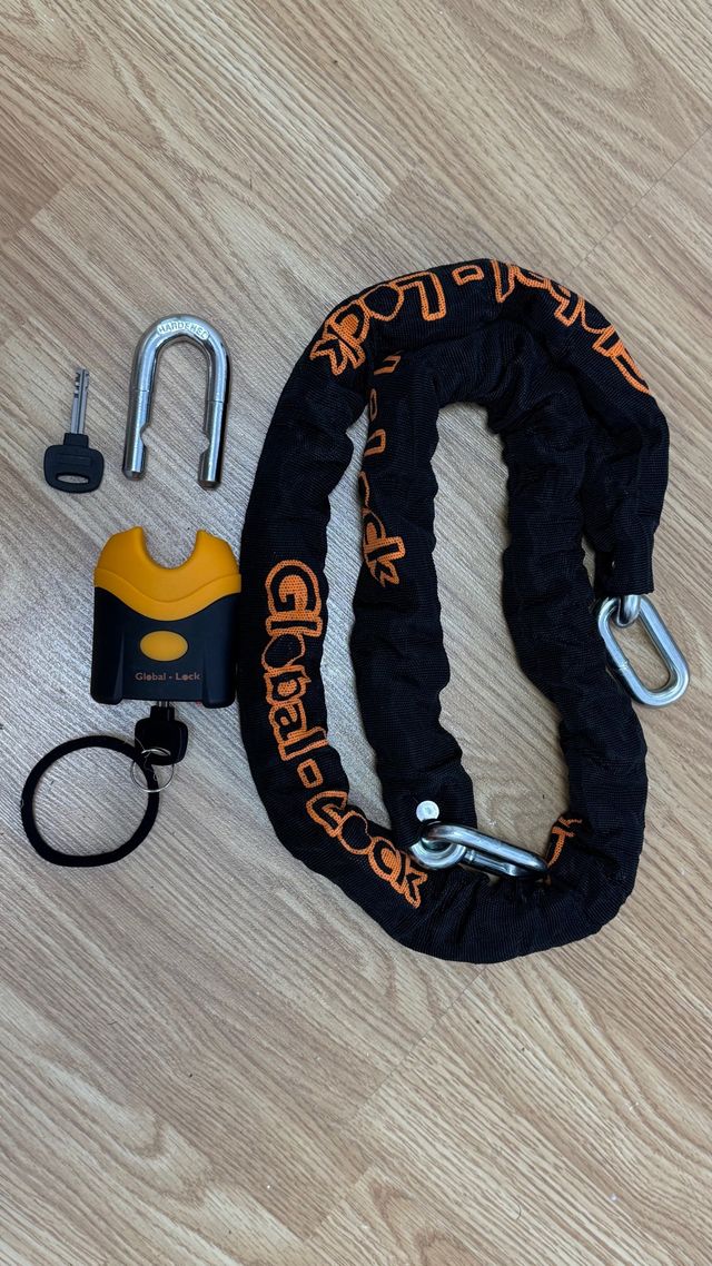 Candado con cadena Global Lock