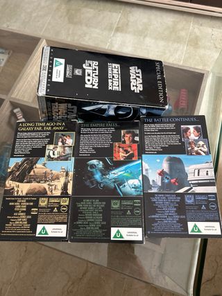 Trilogía Star Wars VHS Edición Especial en estuche