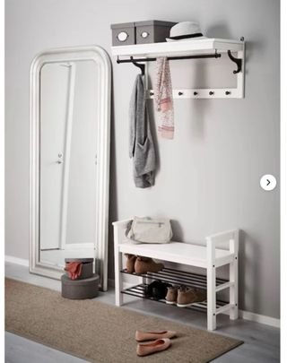 Conjunto Banco Zapatero y Perchero IKEA Hemnes