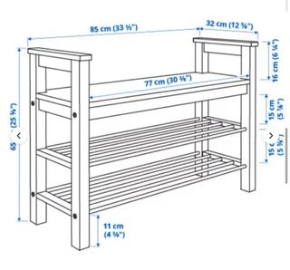 Conjunto Banco Zapatero y Perchero IKEA Hemnes
