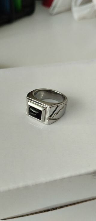 Anillos de plata y negro