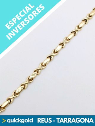 5.91GR ORO 18K PULSERA OVALES 035-05-00439 