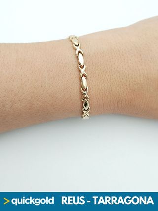 5.91GR ORO 18K PULSERA OVALES 035-05-00439 