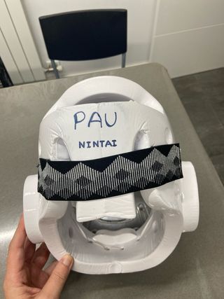 Casco Fujimae talla M Karate con Protector Facial