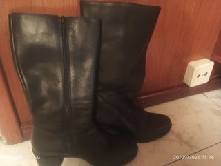 Botas de cuero negras Tolino