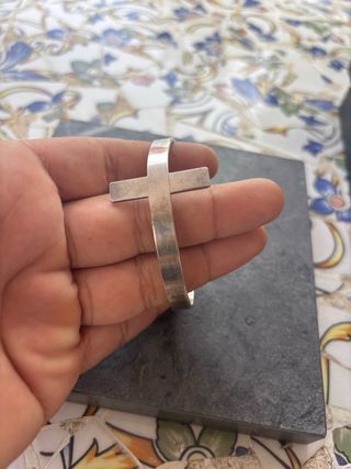 Pulsera Plata Ley Cruz
