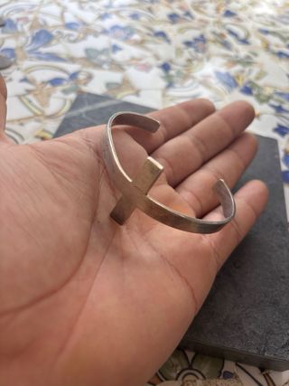 Pulsera Plata Ley Cruz