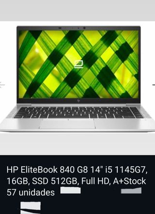 HP EliteBook 840 G8 14 i5 1145G7 16GB SSD 512GB A+