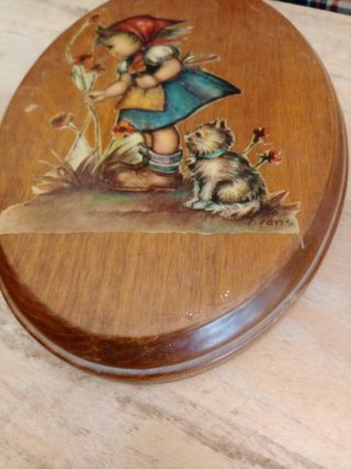 Oggetti decorativi in legno con bambini