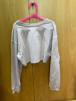Sudadera corta niña/mujer rosa