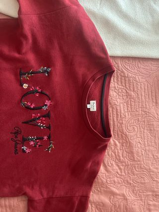 Sudadera Pepe Jeans niña T.16 bordada