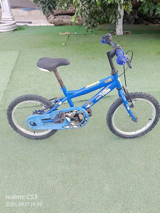 Bicicleta infantil azul