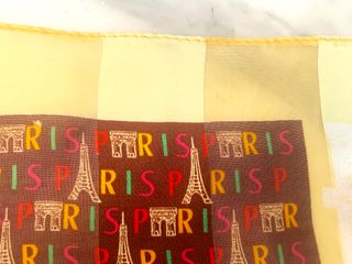 Foulard J.Mico Sancho Paris Vintage 93x93cm
