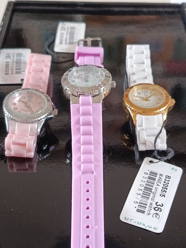 Lote 3 relojes de niña