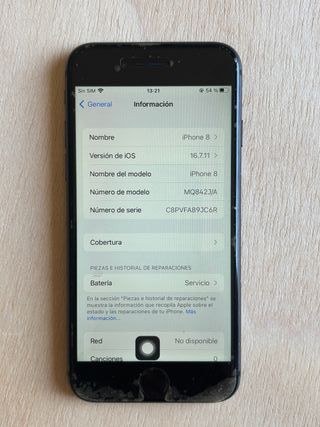 LEER EL ANUNCIO iPhone 8 256gb negro