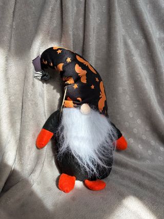 Gnomo Halloween Peluche Fermaporta 33cm