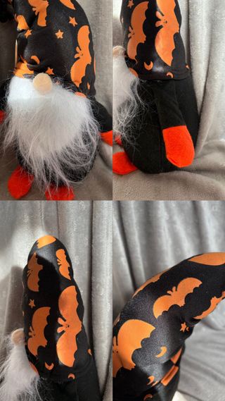 Gnomo Halloween Peluche Fermaporta 33cm