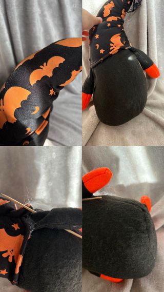 Gnomo Halloween Peluche Fermaporta 33cm