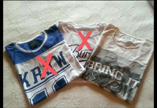 Camisetas chico varias marcas 