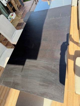 Mesa de comedor extensible negra