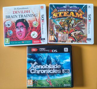 Nintendo 3DS Dr Kawashima, Steam, Xenoblade 