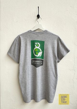 Camiseta Vintage Schaeffler Gildan Gris Talla L
