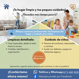 LIMPIEZA Y CUIDADO DE NIÑOS 