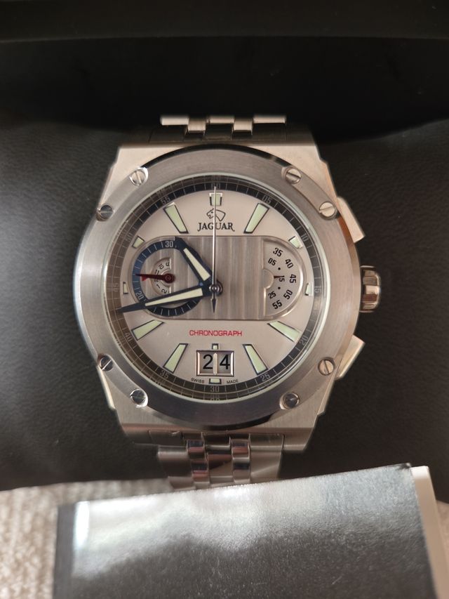 Reloj Jaguar Cronógrafo Plata