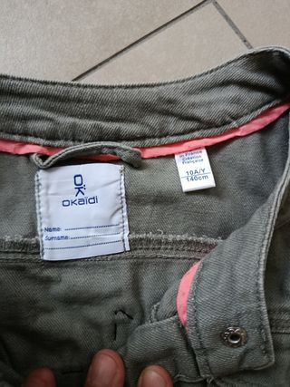 Giacca denim bimba con patch 10 anni