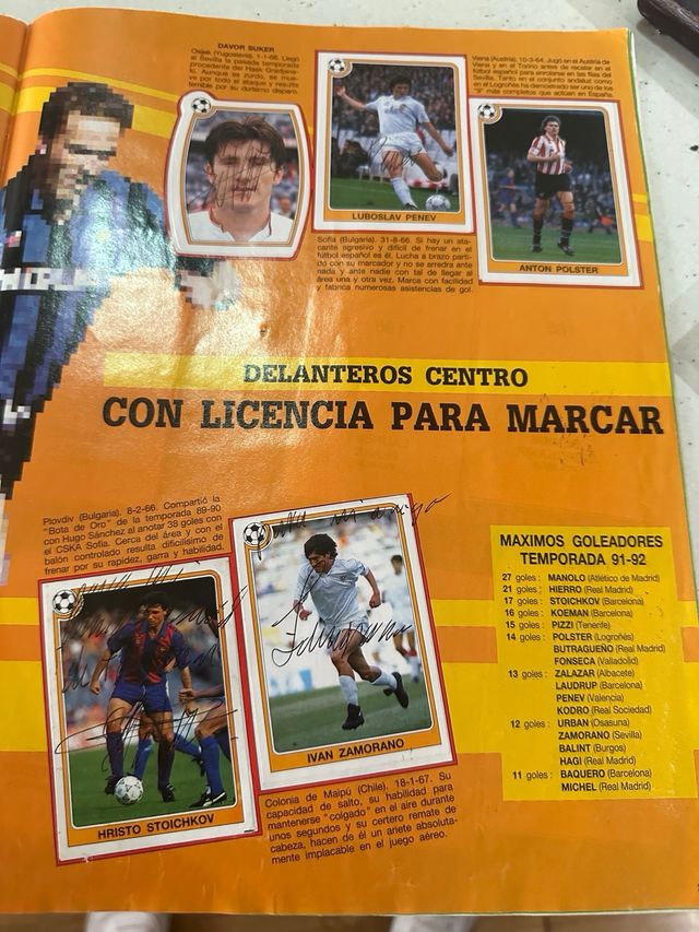 Álbum Fútbol Estrella Liga 92/93