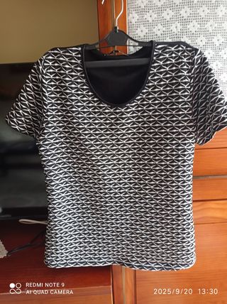 Camiseta manga corta estampada