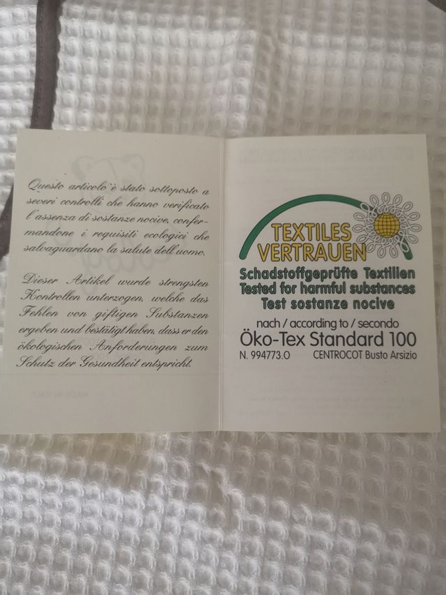 Grembiule cotone beige con orsetto