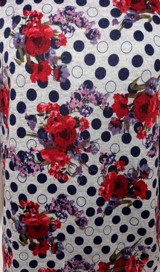 Camiseta Festa flores y topos