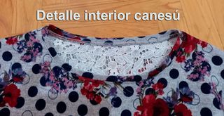 Camiseta Festa flores y topos