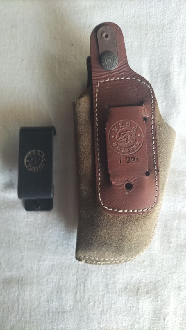 Fondina Vega Holster in pelle e tessuto