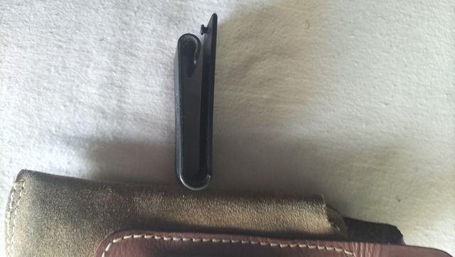 Fondina Vega Holster in pelle e tessuto