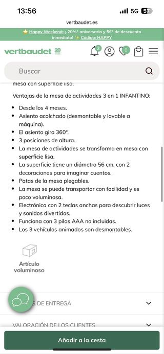 Mesa de actividades infantil para bebé
