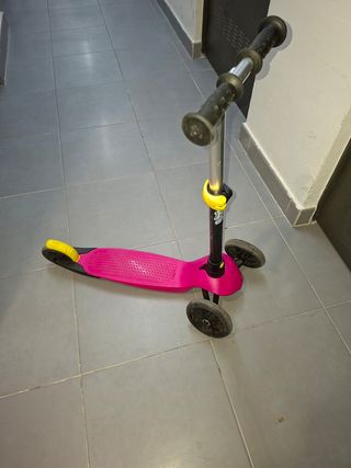 Patinete 3 ruedas rosa
