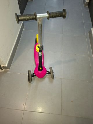 Patinete 3 ruedas rosa