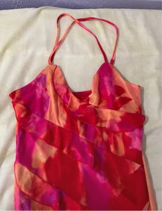 Vestido largo Shein tirantes estampado floral tall