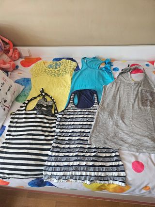 Lote 5 camisetas niña