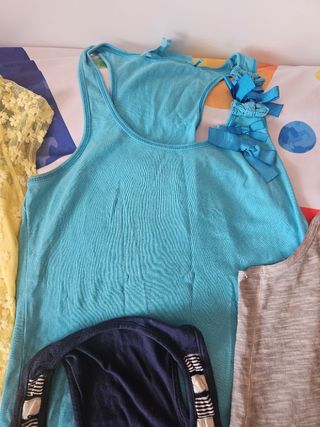 Lote 5 camisetas niña
